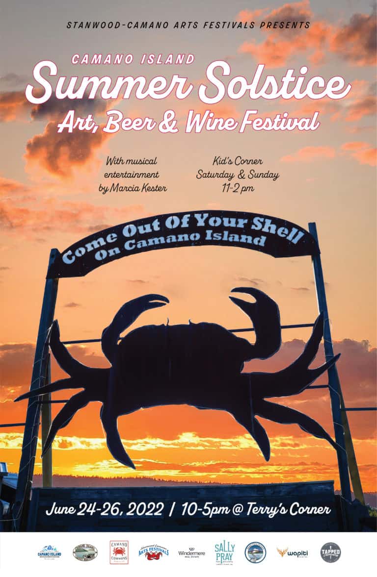 camano art festivals crab poster 2022 2 01